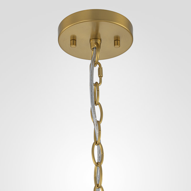 Luminaire suspendu en verre texturé à 1 lumière à intensité variable