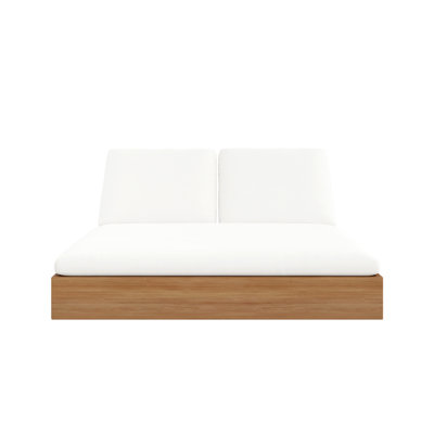 Beja Outdoor Teak Chaise Lounge