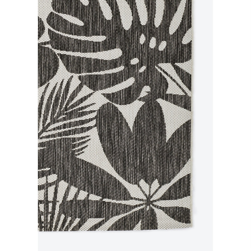 Charcoal Geometric Villa 2' x 10' Synthetic Runner Rug