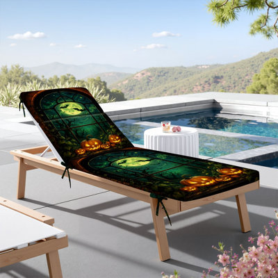  Coussin de patio pour l'extérieur 3 po Scène de nuit d'Halloween