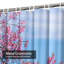 Rideau de douche Cherry Tree Branches Sky Blossom avec 12 crochets-129036464