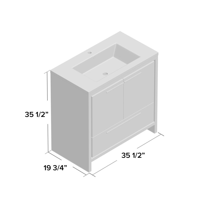 Ensemble de meuble-lavabo simple 36 po Berroa