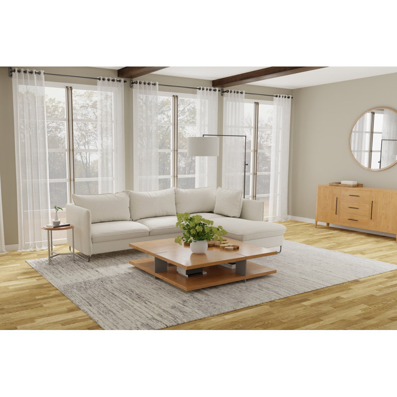 Brighton Modern Abstract, Ivory/Taupe/Silver, Swatch, Runner 2'6" x 10', Taupe/Ivory