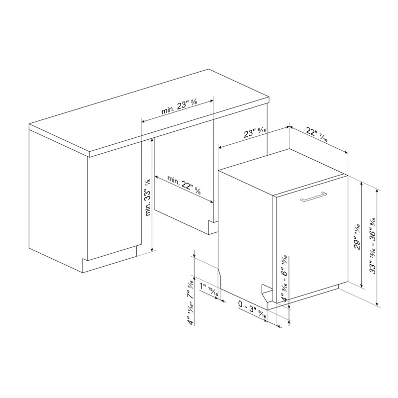 24" 15 Place Settings, 42Db, 3 Baskets. Replacement STU8612 Eta July