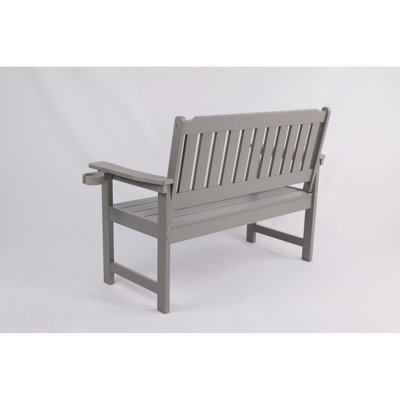 Minimalist Light Gray Bench Environmentally Friendly And Recyclable, Suitable For Both Indoor And Outdoor Use. Just Wipe It Clean When It Gets Dirty, Chair