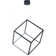 1 - Light Black LED Square/Rectangle Pendant