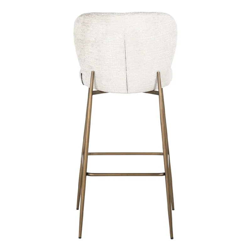 Darby Bar Stool, Gold, Cream