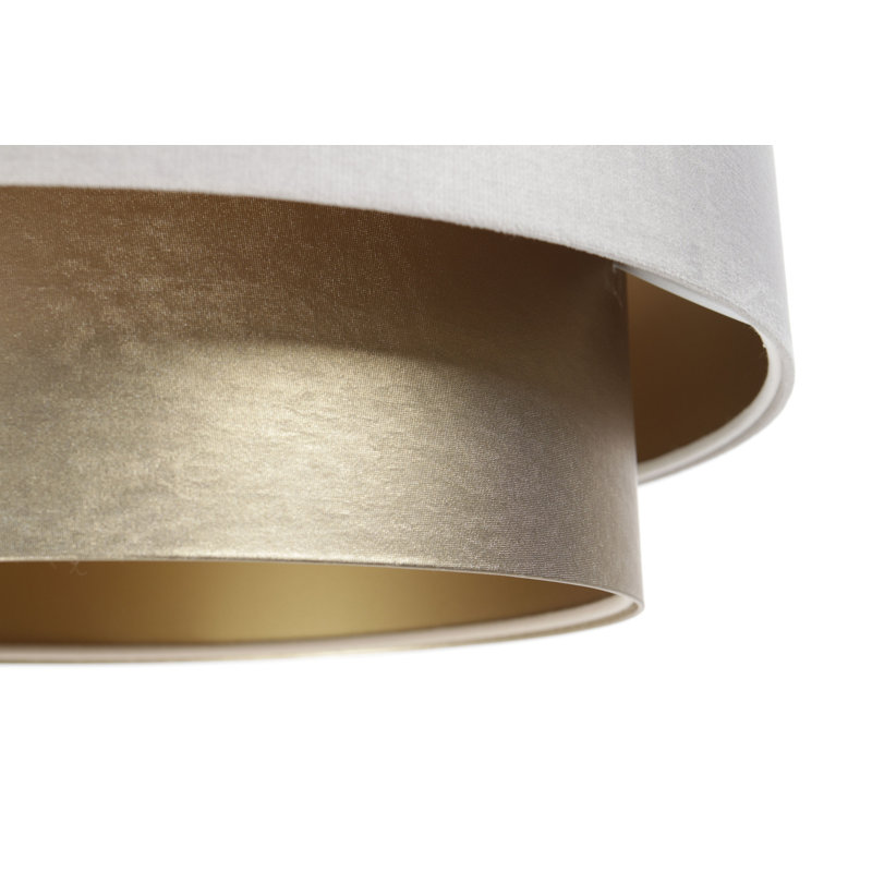 Agoura 1 - Light Silver Drum Pendant