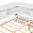 Bed Frame with Built-in L-Shaped Bookshelves & 2 Storage Drawers – Space-Saving Modern Platform Bed, Solid Pine Wood Construction, Minimalist Design-97292216-97292214