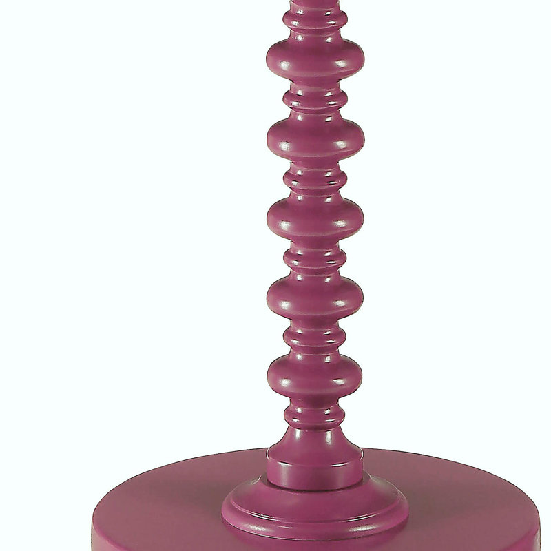 Table d'appoint mauve avec base, Mauve