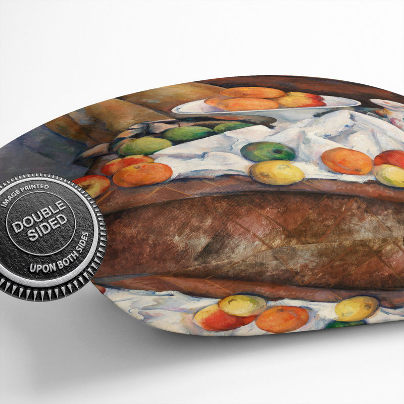 Still Life With Apples And Oranges Square Throw Cushion, 40cm H x 40cm W x 15cm D