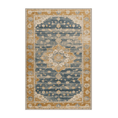 Machine Washable Overdyed Brown Area Rug