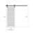 Barn Door | ESSENTIAL 1772 White | 6.6FT Silver Rail Track Heavy Hardware Set | Solid Panel Interior Doors-114615989