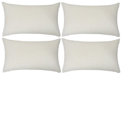 Ensemble de 4 housses de coussin en velours côtelé
