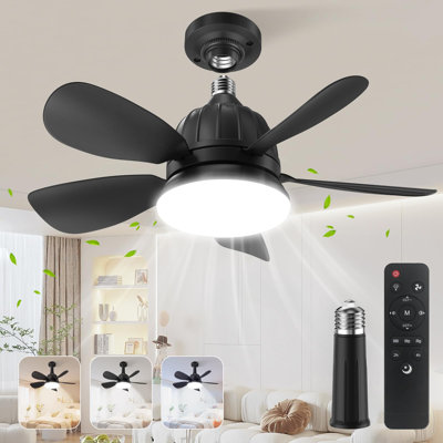 18 inch Small Ceiling Fan with Light and Remote Control