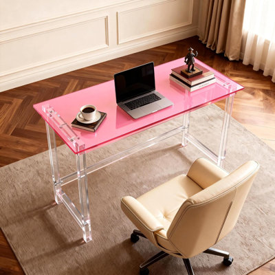 Clear Acrylic Desk, Home Computer Desk, Acrylic Table