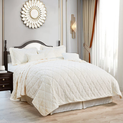 7 Piece Ogee Currey Faux Fur Embroidery Set