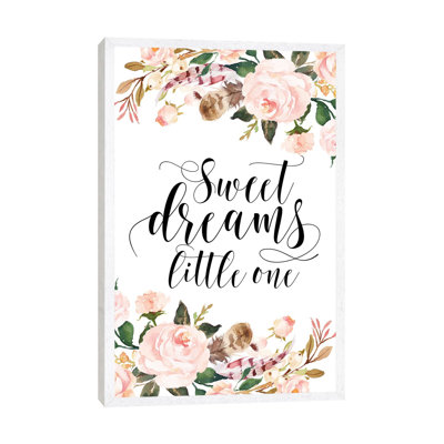 Sweet Dreams Little One 1 Piece Wall Art on Canvas