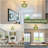 Semi Flush Mount Ceiling Light, Adjustable Hanging Sloped Ceiling Lights With Glass Shade-124652632-123297462