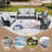 5 - Person Patio Conversation Set with Cushions-2001004969-2001004981