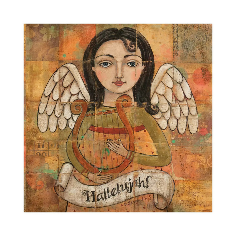Hallelujah 1 Piece Wall Art on Canvas, 30.48cm H x 30.48cm W x 1.91cm D, Wrapped Canvas