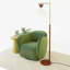 Chaise pivotante rembourrée