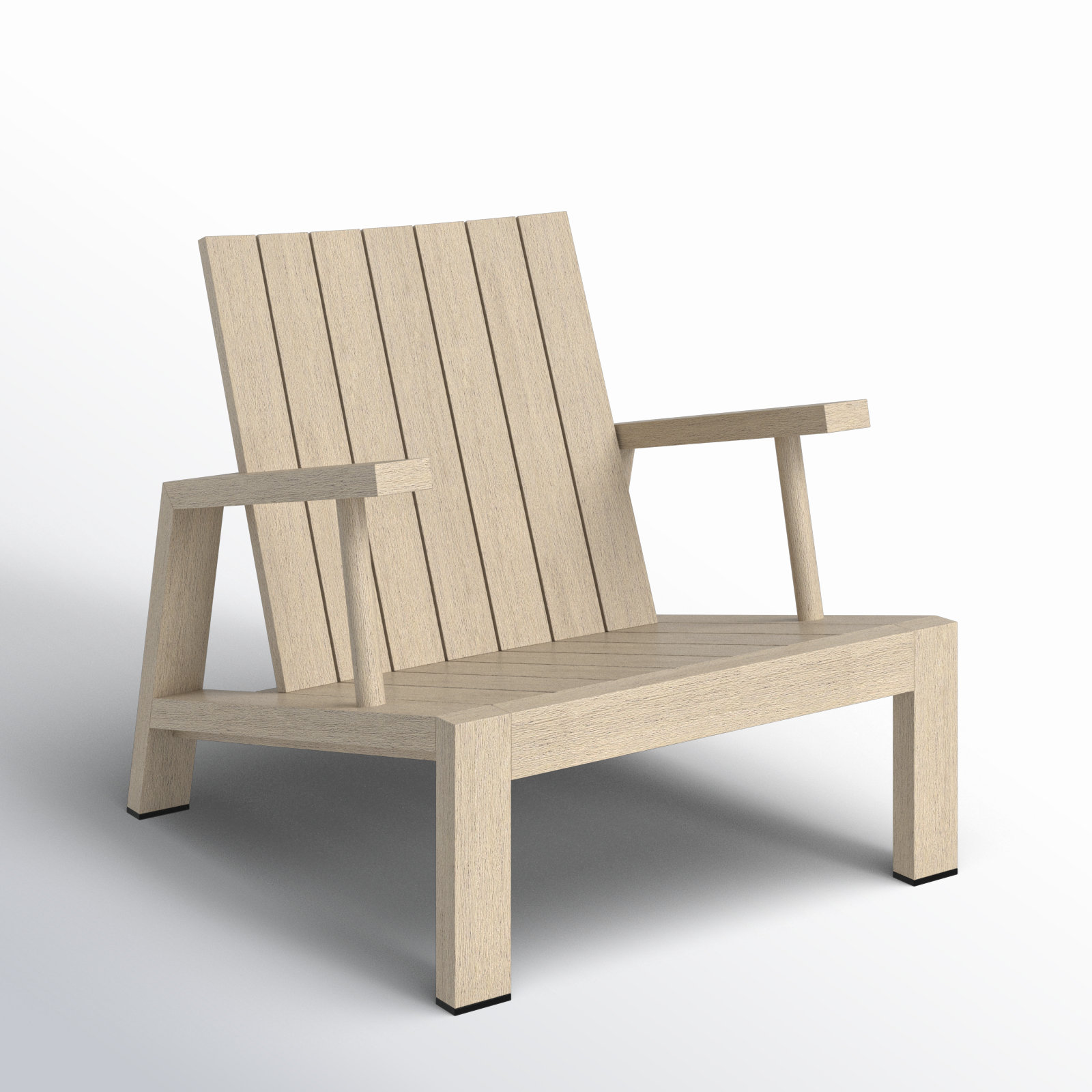 Louvinia Teak Outdoor Lounge Chair, Brown