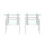 Ensemble de table en verre 2 pièces, plateau trempé et tablette givrée-140826753-176379752-176379758