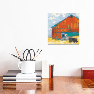 Schullsburg Barn by Sue Jachimiec - Painting Print