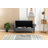 Flax Fabric Storage Bench Shoe-Changing Stool