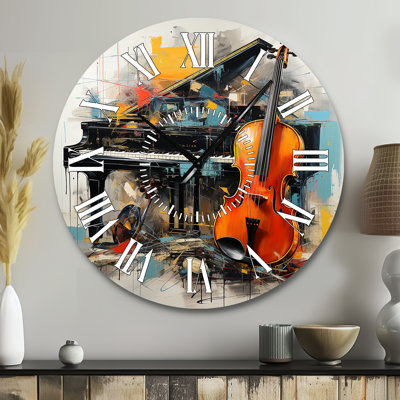 Music Dynamic Ballad Bold - Music White Face Wall Clock