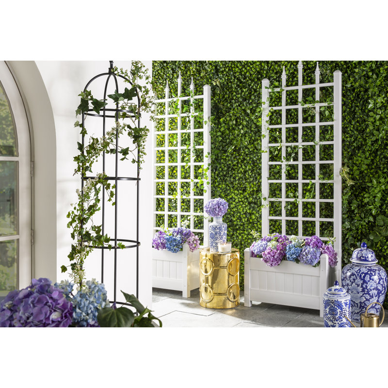70.63'' H Steel Obelisk Trellis