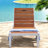 Adjustable Patio Chaise Lounges, Acacia Wood Modern Poolside Chair