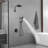 Round Single-Handle 3-Spray Rain Shower Head Round High Pressure Shower Faucet In Matte Black(Valve Included)