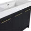 Freestanding Bathroom Vanity With Resin Sink, With Soft Closing Door, KD-Package