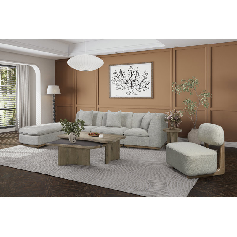 Chaise d'appoint Haledon - Tigris Driftwood, Beige