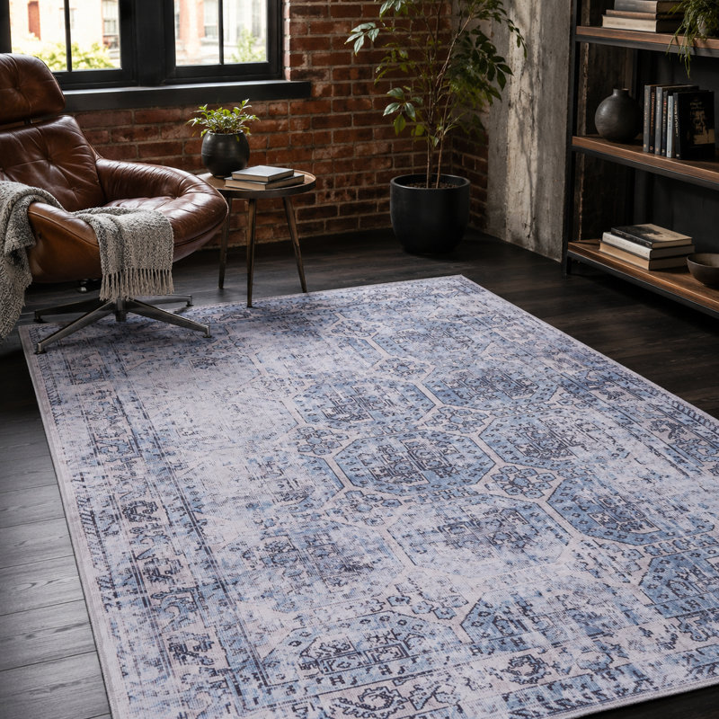 Vintage Look Cotton and Chenille Flatweave Area Rug, 200 x 300 cm