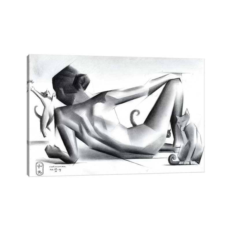 Catwoman by Corné Akkers - Wrapped Canvas Gallery-Wrapped Canvas Giclée, 152.5 cm H x 101.5 cm W