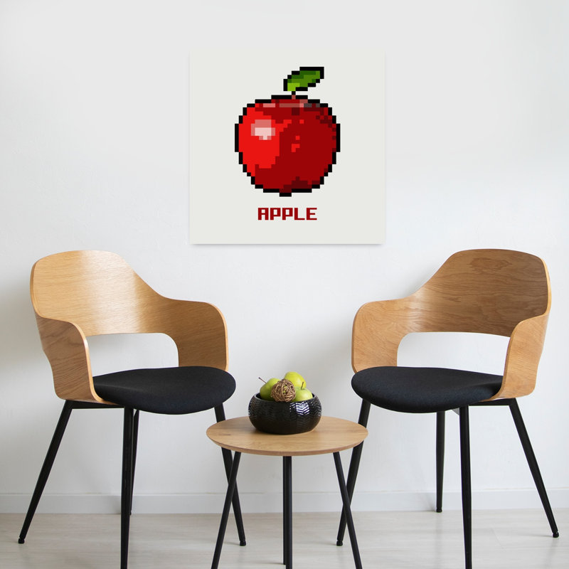 Art rétro rétro paysage classique de fruits rétro pomme, H 24 po x l 24 po