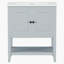 Meuble-lavabo élégant avec lavabo en céramique et beaucoup de rangement-108525920