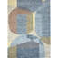 Wool Abstract Area Rug in Blue/Brown/Yellow-296264128