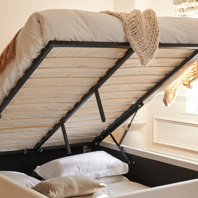 Ottoman Bed - Ivory, King