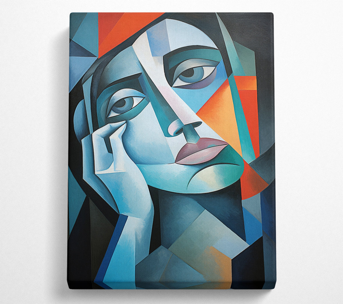 Bright Star Face Shapes Cubism - Wrapped Canvas Art Prints | Wayfair.co.uk