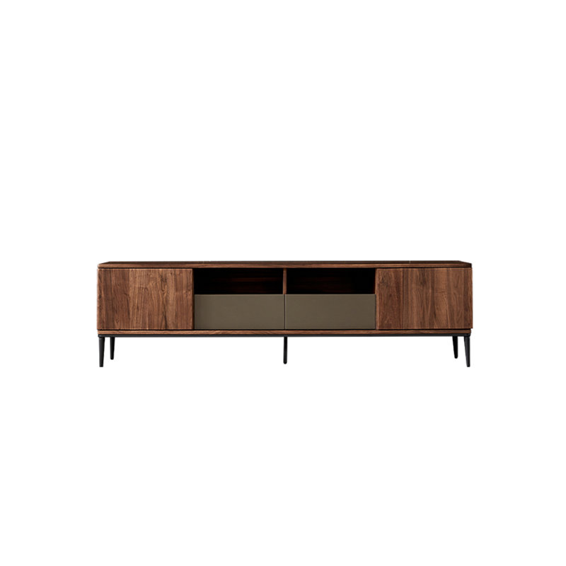 Meuble télé de style nordique moderne et minimaliste, 70.87"