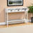 Jahkeim White Finish 3-Drawer Entryway Console Table in French Style, 31.83" H X 45.07" W X 12.85" D-1725133309