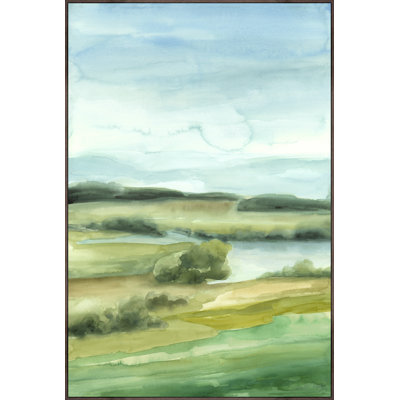Green Ocean I Print by Giselle Kelly
