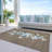 Machine Washable Indoor/Outdoor Christmas Presents Xhevrie Brown Rug-294930618