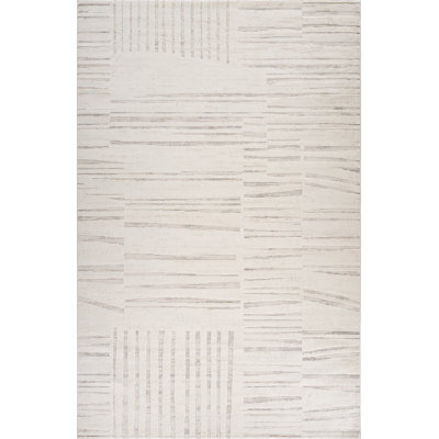 Tapis intérieur moderne, beige crème.