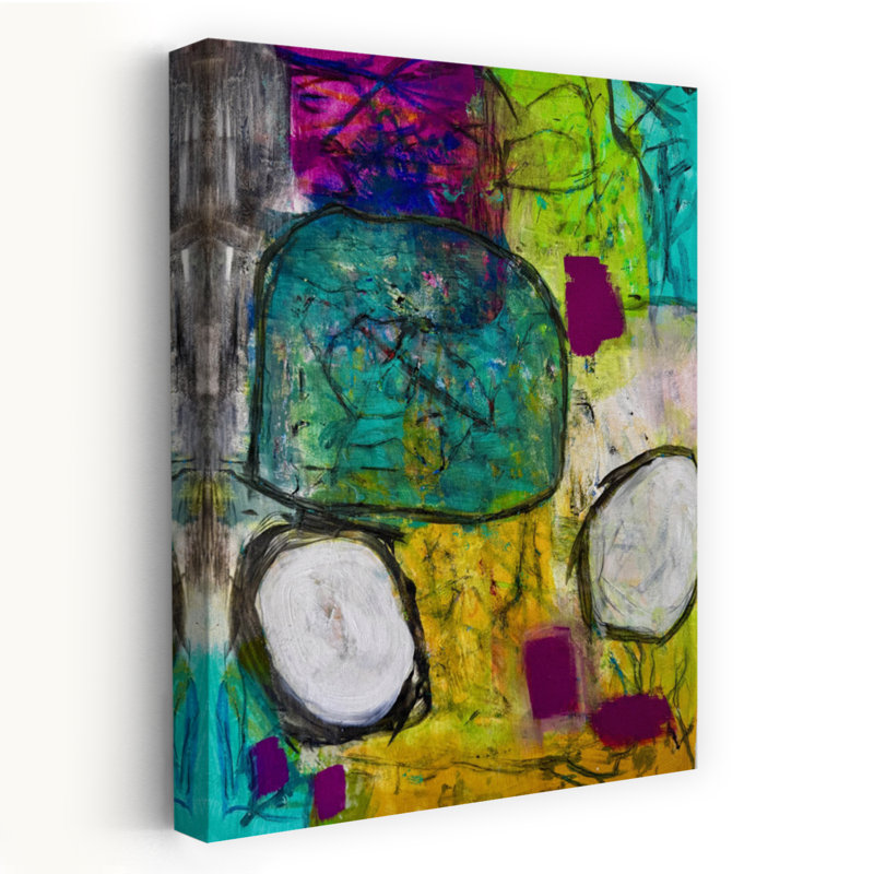 Art contemporain, art contemporain abstrait, H 48 po x l 32 po