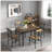 Dining Table Set For 4, Kitchen Table With Chairs Dinning Table Set For Kitchen & Dining Room, Compact Dining Set For Small Spaces, Rustic Brown